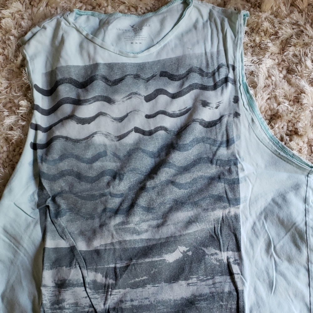 American eagle blue tank top